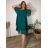 Kurzes elegantes Kurzarmkleid für Damen (S/M/L EINHEITSGRÖSSE) ITALIAN FASHION IMPSH2570006