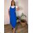 Elegantes Damen-Partykleid mit langen Ärmeln (S/M ONE SIZE) ITALIAN FASHION IM322282 48/50 Königsblau