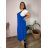 Elegantes Damen-Partykleid mit langen Ärmeln (S/M ONE SIZE) ITALIAN FASHION IM322282 48/50 Königsblau