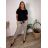 Set lange Jogginghosen und langärmliges Sweatshirt für Frauen (UNI S / L) TURKISH FASHION IMK20148