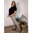 Set lange Jogginghosen und langärmliges Sweatshirt für Frauen (UNI S / L) TURKISH FASHION IMK20148 50/52/54 dunkler Smaragd
