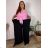 Elegante Hose mit Gürtel für Damen (S/M/L ONE SIZE) ITALIAN FASHION IM425057