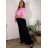 Elegante Hose mit Gürtel für Damen (S/M/L ONE SIZE) ITALIAN FASHION IM425057 46/48/50 grün