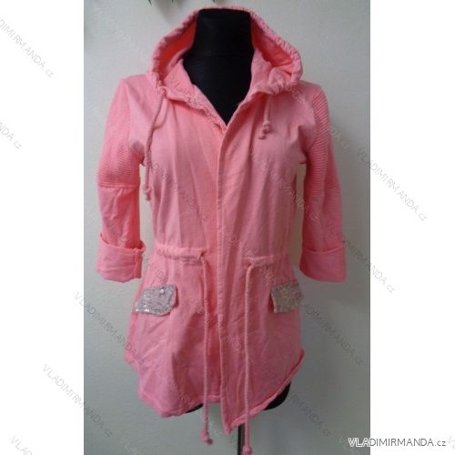 Strickjacke Sweatshirt Kurzarm Damen (uni sl) ITALIENISCHE MODA IM51760297
