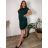 Kurzarmkleid für Damen in Übergröße (L-3XL) POLISH FASHION PMF20013