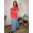 Elegante Hose mit Gürtel für Damen (S/M/L ONE SIZE) ITALIAN FASHION IM425057 50/52/54 leichte Minze