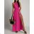 Kurzärmliges Sommer-Freizeitkleid für Damen (S/M/L EINHEITSGRÖSSE) ITALIAN FASHION IMWGB25022