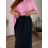 Elegante Hose mit Gürtel für Damen (S/M/L ONE SIZE) ITALIAN FASHION IM425057 46/48/50 grün