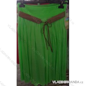 Rock Sommer 3/4 lange Damen (uni sl) ITALIENISCHE Mode IM717096