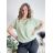 Tunika mit Anhänger Kurzarm Damen Übergröße (3XL/4XL ONE SIZE) ITALIAN FASHION IMC23020