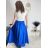 Langer Satinrock für Damen (Einheitsgröße S/M/L) ITALIAN FASHION IM323026