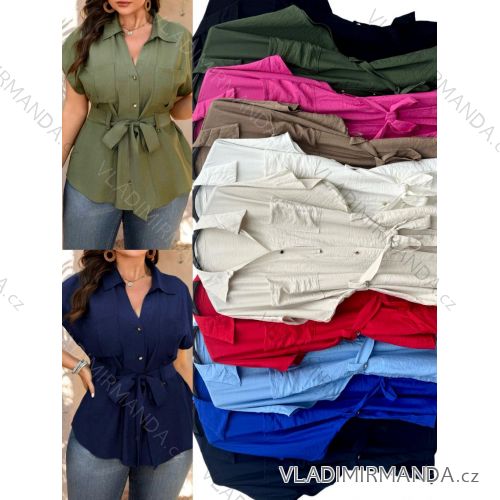 Langarm-Hemdkleid für Damen (S/M EINHEITSGRÖSSE) ITALIAN FASHION IMWD232607
