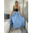 Langer Satinrock für Damen (Einheitsgröße S/M/L) ITALIAN FASHION IM323026