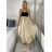 Langer Satinrock für Damen (Einheitsgröße S/M/L) ITALIAN FASHION IM323026