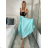 Langer Satinrock für Damen (Einheitsgröße S/M/L) ITALIAN FASHION IM323026