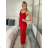 Elegantes trägerloses Partykleid für Damen (Einheitsgröße S/M/L) ITALIAN FASHION IMC24592 S / M / L rot