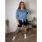Übergroßer gestrickter Langarmpullover für Damen (S/M EINHEITSGRÖSSE) ITALIAN FASHION IMSN2416125