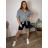 Übergroßer gestrickter Langarmpullover für Damen (S/M EINHEITSGRÖSSE) ITALIAN FASHION IMSN2416125 44/46/48 blau