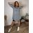 Übergroßer gestrickter Langarmpullover für Damen (S/M EINHEITSGRÖSSE) ITALIAN FASHION IMSN2416125