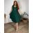 Langes lässiges Kurzarm-Damenkleid, übergroß (42/44/46 Einheitsgröße) ITALIENISCHE MODE IMD2525370