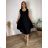 Langes lässiges Kurzarm-Damenkleid, übergroß (42/44/46 Einheitsgröße) ITALIENISCHE MODE IMD2525370
