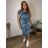 Klassisches Kurzarm-Sommerkleid für Frauen (L-3XL) ITALIAN FASHION PMB22015
