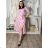 Elegantes Sommerkleid mit kurzen Ärmeln für Damen (XS/S/M Einheitsgröße) ITALIAN FASHION IMWGB25512