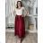 Langer Satinrock für Damen (Einheitsgröße S/M/L) ITALIAN FASHION IM323026