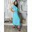 Damen 3/4 Langarm-Hemdkleid (XS/S/M Einheitsgröße) ITALIAN FASHION IMD25030