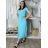 Damen 3/4 Langarm-Hemdkleid (XS/S/M Einheitsgröße) ITALIAN FASHION IMD25030