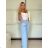 Kurzärmliges Sommer-Freizeitkleid für Damen (S/M/L EINHEITSGRÖSSE) ITALIAN FASHION IMWGB25022 -   hellblau -   S / M