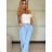 Kurzärmliges Sommer-Freizeitkleid für Damen (S/M/L EINHEITSGRÖSSE) ITALIAN FASHION IMWGB25022 -   hellblau -   S / M
