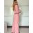 Kurzärmliges Sommer-Freizeitkleid für Damen (S/M/L EINHEITSGRÖSSE) ITALIAN FASHION IMWGB25022 -   hellblau -   S / M