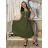 Langes lässiges Kurzarm-Damenkleid, übergroß (42/44/46 Einheitsgröße) ITALIENISCHE MODE IMD2525370