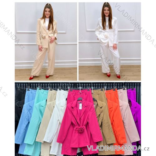 Langes Chiffon-Kurzarmkleid für Damen (S/M ONE SIZE) ITALIAN FASHION IMWGS231048