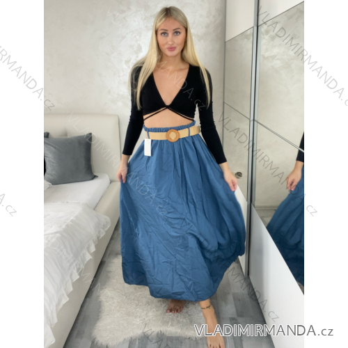 Elegante Hose mit Gürtel für Damen (S/M/L ONE SIZE) ITALIAN FASHION IM425057