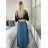 Elegante Hose mit Gürtel für Damen (S/M/L ONE SIZE) ITALIAN FASHION IM425057 S / M / L braun