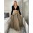 Elegante Hose mit Gürtel für Damen (S/M/L ONE SIZE) ITALIAN FASHION IM425057 S / M / L braun