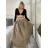 Elegante Hose mit Gürtel für Damen (S/M/L ONE SIZE) ITALIAN FASHION IM425057 S / M / L braun