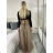 Elegante Hose mit Gürtel für Damen (S/M/L ONE SIZE) ITALIAN FASHION IM425057 S / M / L braun
