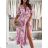 Kurzärmliges Sommer-Freizeitkleid für Damen (S/M/L EINHEITSGRÖSSE) ITALIAN FASHION IMWGB25022