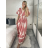 Kurzärmliges Sommer-Freizeitkleid für Damen (S/M/L EINHEITSGRÖSSE) ITALIAN FASHION IMWGB25022 XL/2XL Rose alte Rose