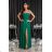 Trägerloses Partykleid aus Tüll für Damen (S/M/L ONE SIZE) ITALIAN FASHION IM923001 -   Smaragdgrün -   36