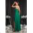 Trägerloses Partykleid aus Tüll für Damen (S/M/L ONE SIZE) ITALIAN FASHION IM923001 -   Smaragdgrün -   36