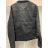 Kurze Jeansjacke für Damen (L-4XL) MOON GIRL MOON24GYD7815L 6XL schwarz