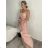 Šaty letní na ramínka dámské (S/M ONE SIZE) ITALSKÁ MÓDA IMPSH223670 Kerosin S/M