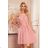 Chiffonkleid mit Bindebändern für Damen NMC-350-2/DR -   růžová světlá -   XL