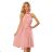 Chiffonkleid mit Bindebändern für Damen NMC-350-2/DR -   růžová světlá -   XL