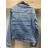 Kurze Jeansjacke für Damen (L-4XL) MOON GIRL MOON24GYD7815L 5XL blau
