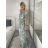 Kurzärmliges Sommer-Freizeitkleid für Damen (S/M/L EINHEITSGRÖSSE) ITALIAN FASHION IMWGB25022